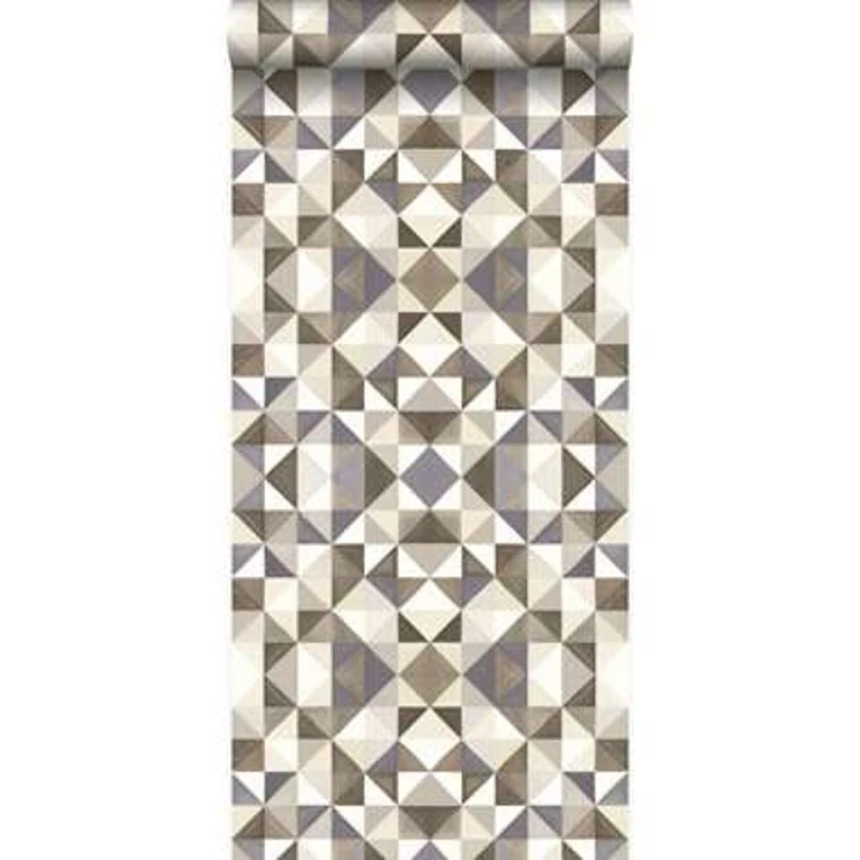 Origin Behang - Kubisme - Bruin En Beige - 53 Cm X 10,05 M - Afbeelding 2