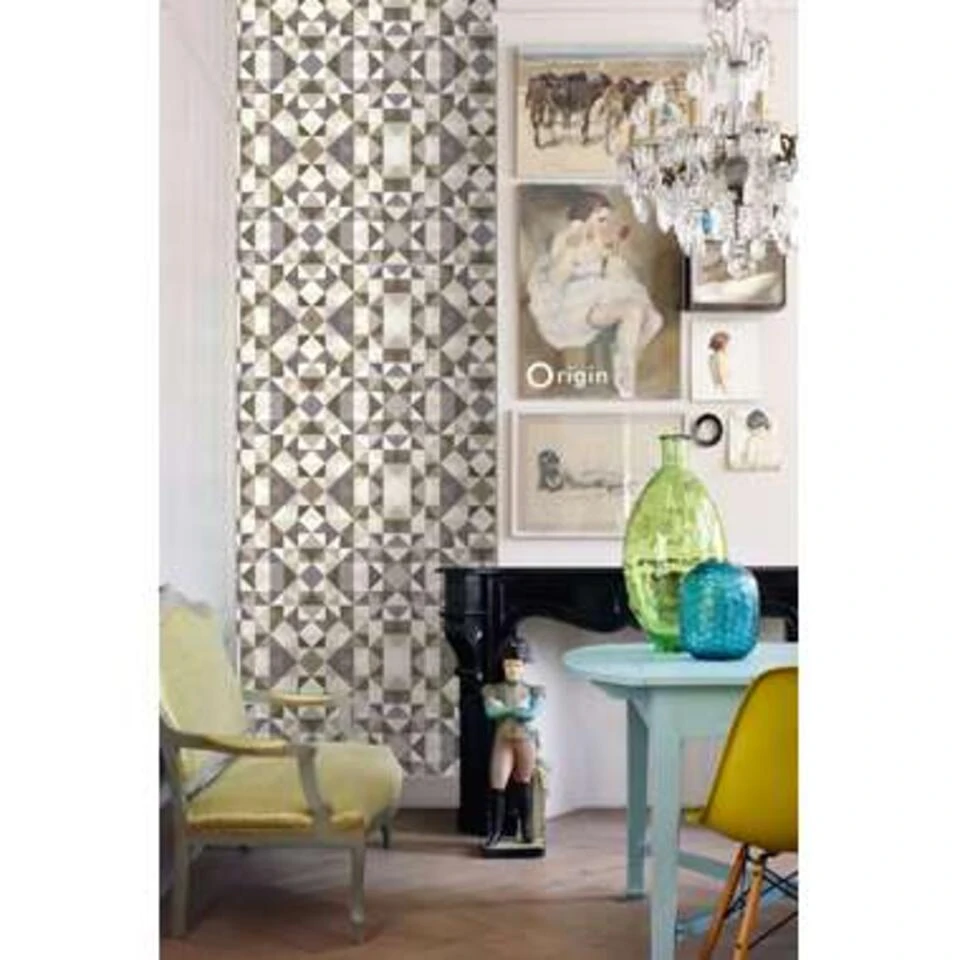 Origin Behang - Kubisme - Bruin En Beige - 53 Cm X 10,05 M - Afbeelding 3