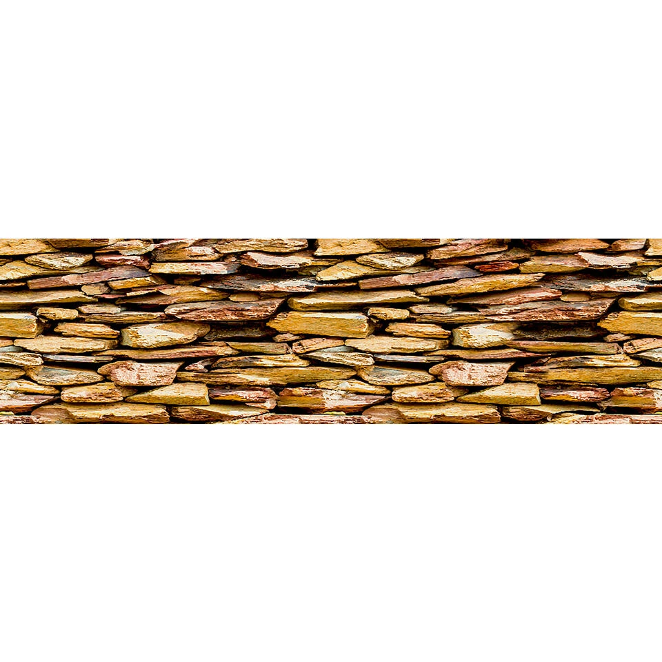 Sanders & Sanders Zelfklevende Behangrand - Stenen Muur