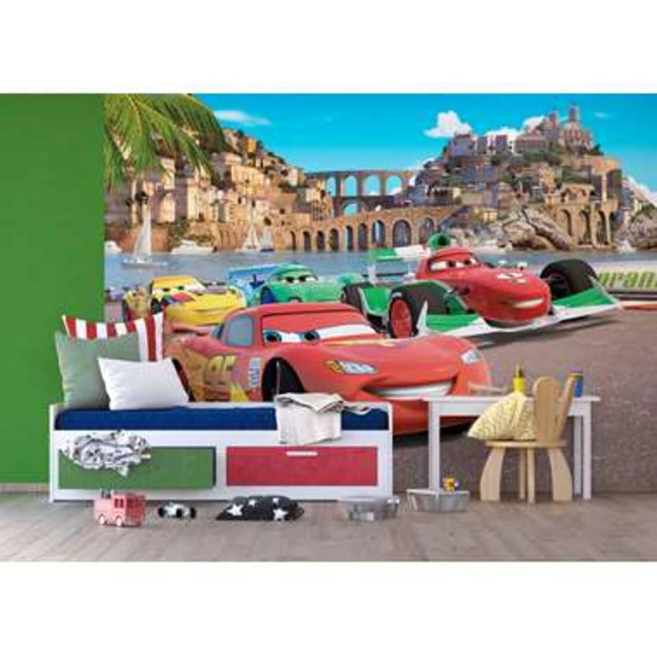 Disney Fotowand - Cars - Bruin, Rood En Groen - 360 X 254 Cm - Afbeelding 3
