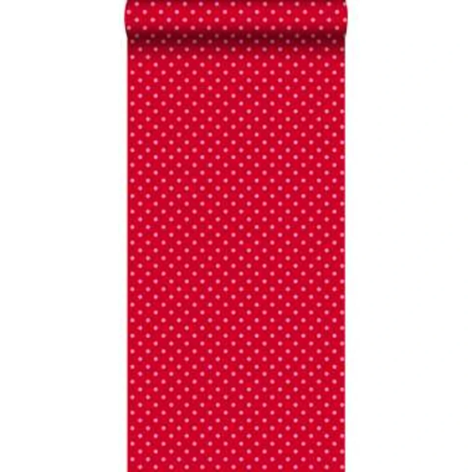 ESTAhome Behang - Kleine Stippen - Rood En Roze - 53 Cm X 10,05 M - Afbeelding 2