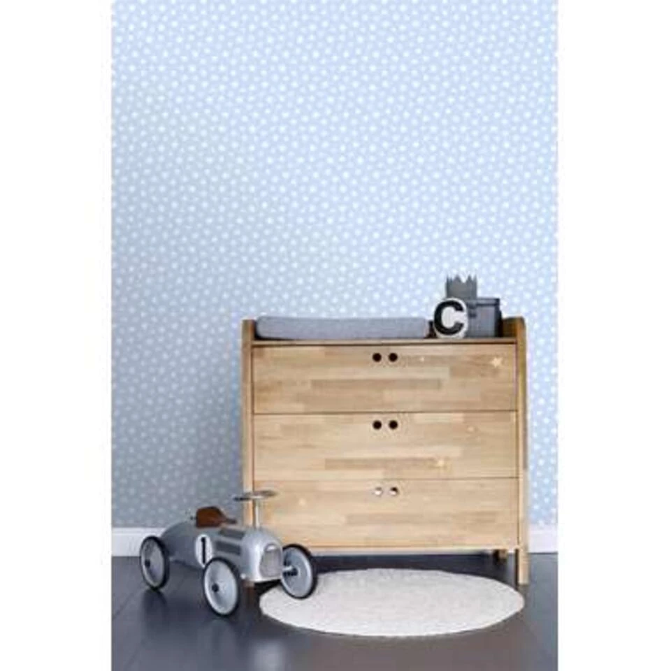 ESTAhome Behang - Sterretjes - Lichtblauw - 53 Cm X 10,05 M - Afbeelding 4