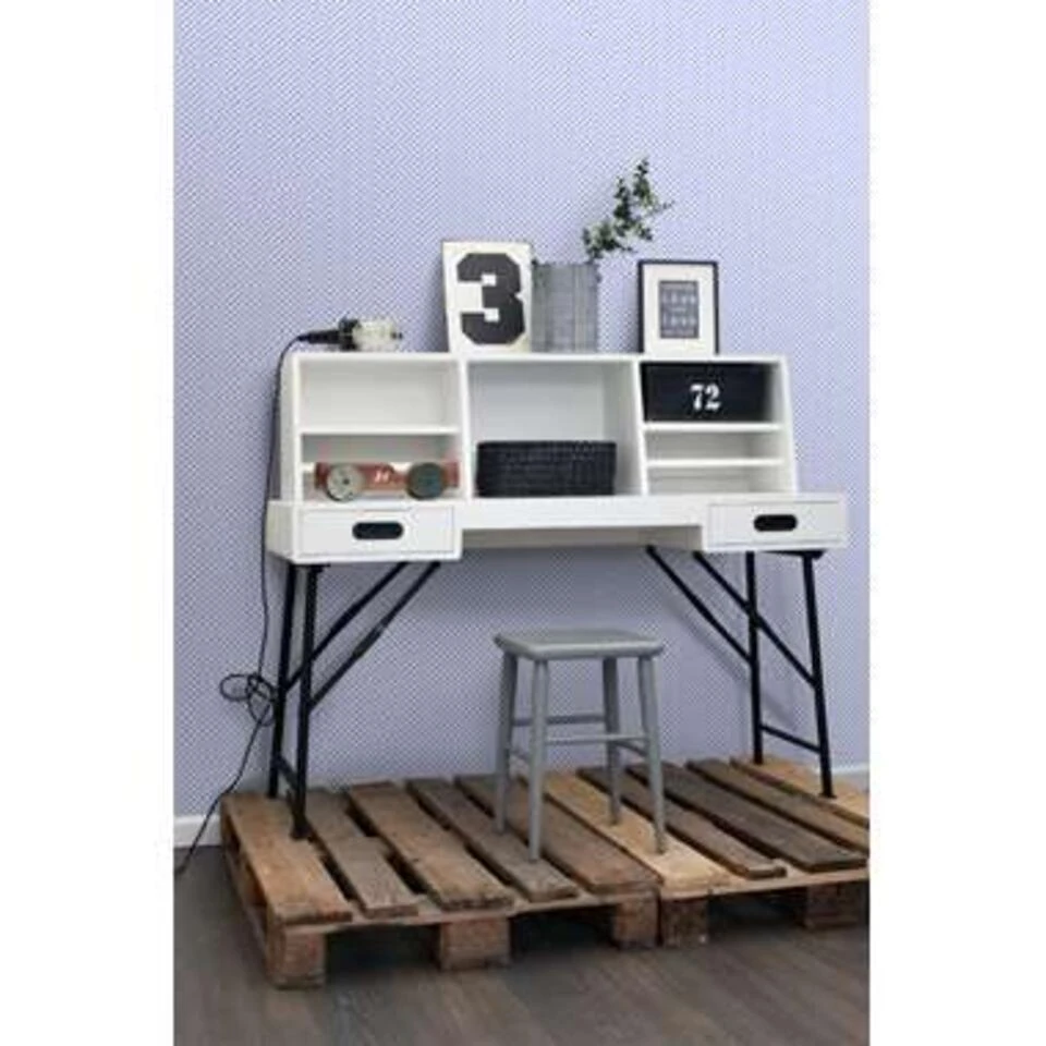 ESTAhome Behang - Ruiten - Blauw - 53 Cm X 10,05 M - Afbeelding 4