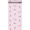 ESTAhome Behang - Vogels - Zacht Roze - 53 Cm X 10,05 M