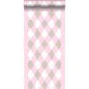 ESTAhome Behang - Ruiten - Babyroze - 53 Cm X 10,05 M