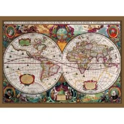 Fotobehang Antique Map - 232 X 315 Cm - Multi