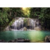 Sanders & Sanders Fotowand - Waterval - Groen En Bruin - 360 X 254 Cm