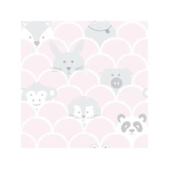 Dutch Wallcoverings - Over The Rainbow- Peek A Boo Pink - 0,53x10,05m