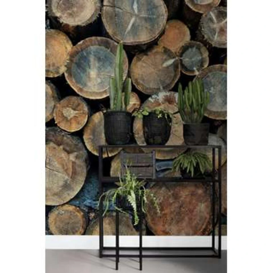 ESTAhome Fotobehang - Boomstammen - Bruin - 186 Cm X 279 Cm - Afbeelding 3