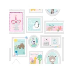 Dutch Wallcoverings - Over The Rainbow- Frames Teal/Pink - 0,53x10,05m