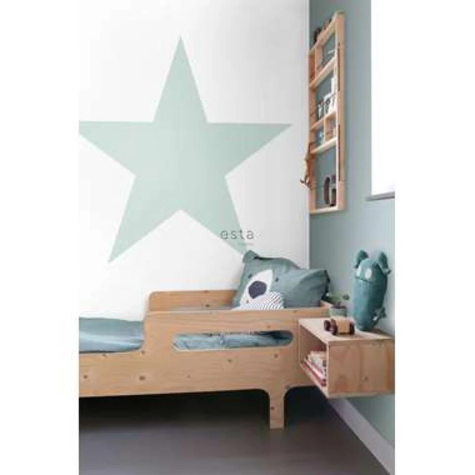 ESTAhome Fotobehang - Grote Ster - Mintgroen - 1.86 X 2.79 M - Afbeelding 3