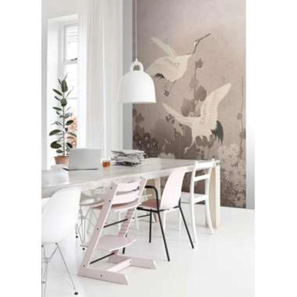 ESTAhome Fotobehang - Kraanvogels - Grijs Roze - 2 X 2.79 M - Afbeelding 3