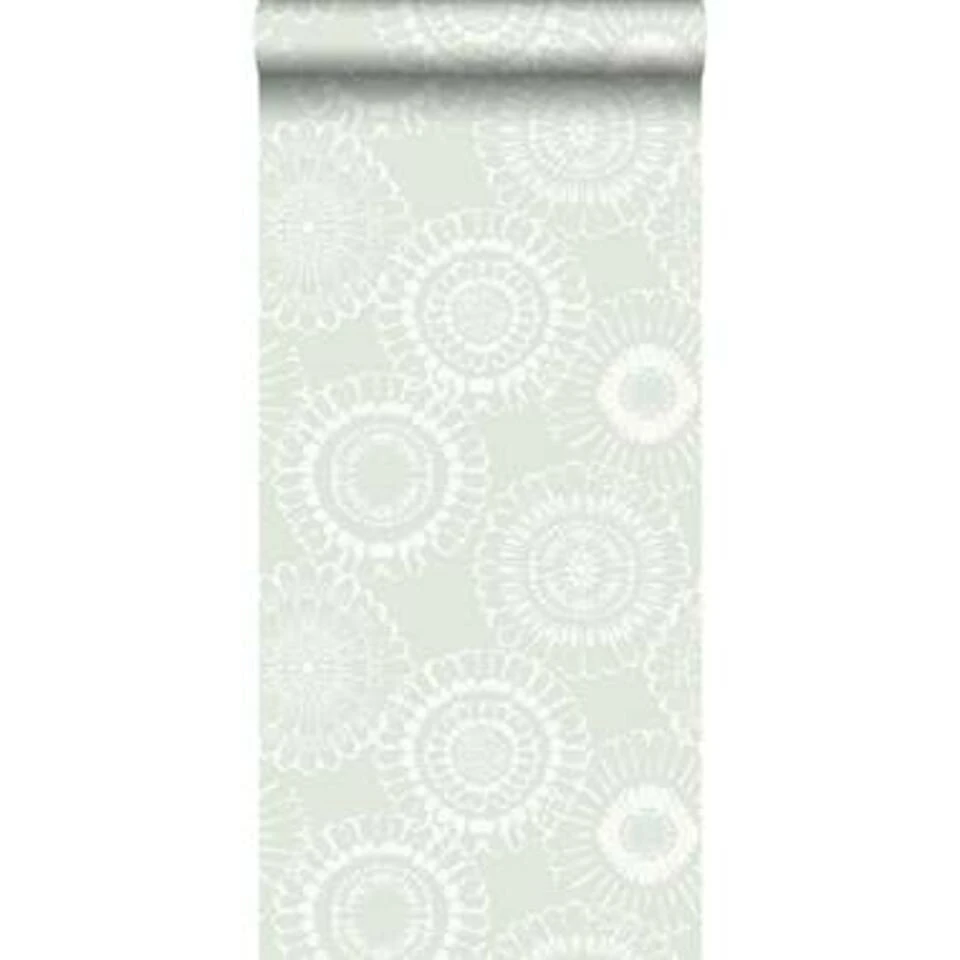 ESTAhome Behang - Bloemen - Mintgroen - 53 Cm X 10.05 M - Afbeelding 2