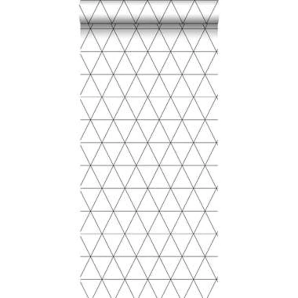 ESTAhome Behang - Grafische Driehoeken - Wit En Zwart - 0.53 X 10.05 M 2 ESTAhome Behang - Grafische Driehoeken - Wit En Zwart - 0.53 X 10.05 M - Afbeelding 2
