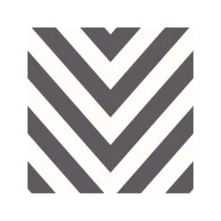 Dutch Wallcoverings - Make Believe Chevron Zwart/wit - 0,53x10,05m