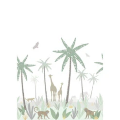 ESTAhome Fotobehang - Jungle Dieren - Groen En Bruin - 2 X 2.79 M