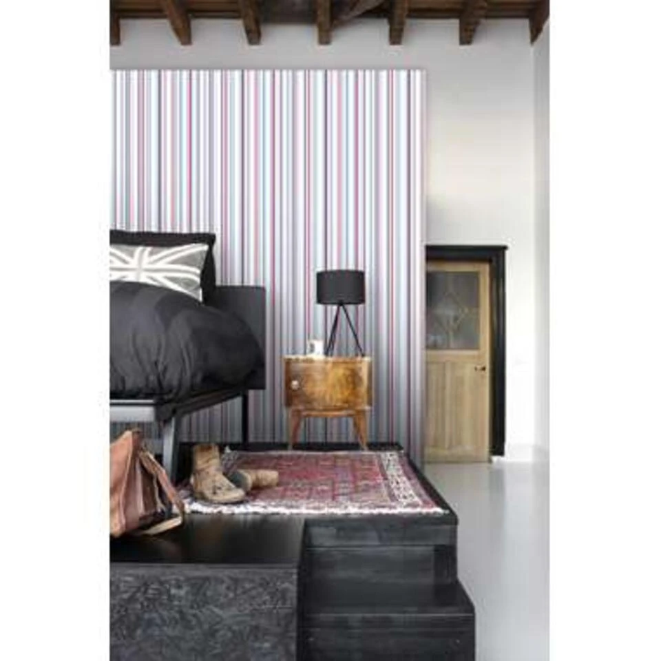 ESTAhome Behang - Strepen - Rood En Blauw - 53 Cm X 10,05 M - Afbeelding 4
