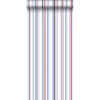 ESTAhome Behang - Strepen - Rood En Blauw - 53 Cm X 10,05 M