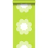 ESTAhome Behang - Kanten Bloemen - Limegroen - 53 Cm X 10,05 M