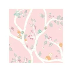 Dutch Wallcoverings - Make Believe Woodland Roze - 0,53x10,05m