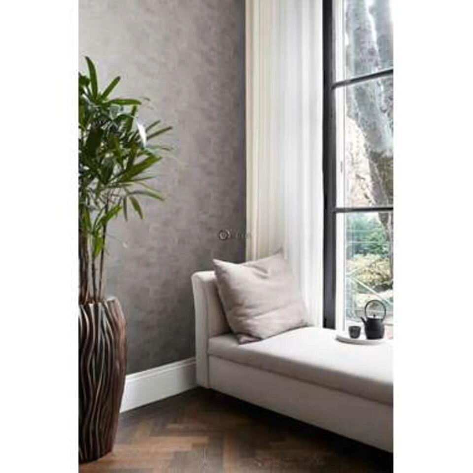 Origin Behang - Schilderachtig - Donker Taupe - 53 Cm X 10,05 M - Afbeelding 4