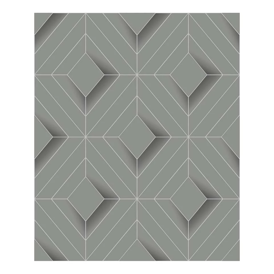Dutch Wallcoverings - Galactik Ruit Grijs - 0,53x10,05m