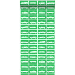 ESTAhome Behang - Auto's - Groen - 53 Cm X 10,05 M