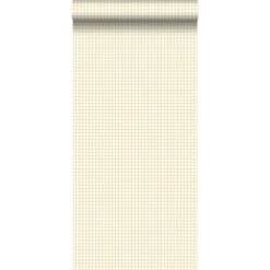 ESTAhome Behang - Ruiten - Beige - 53 Cm X 10,05 M