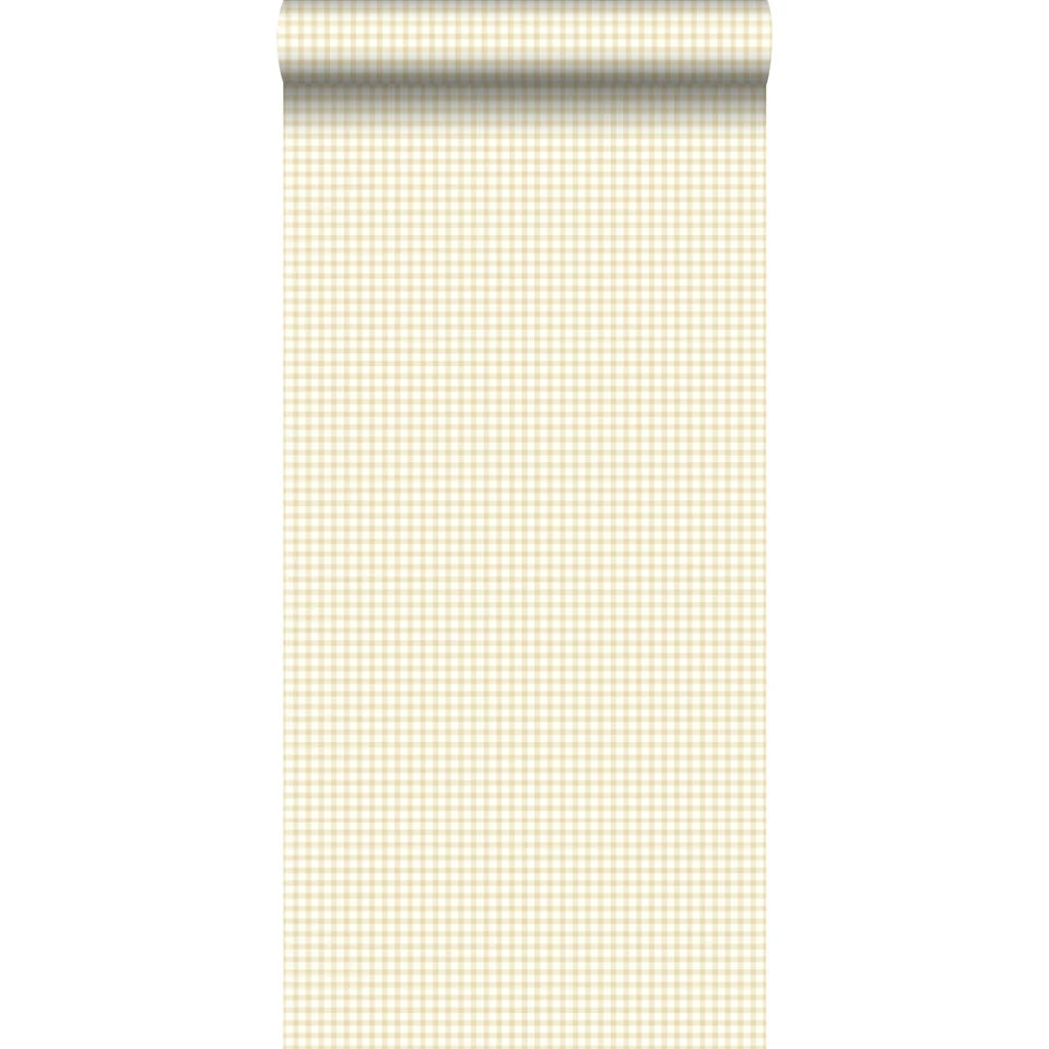 ESTAhome Behang - Ruiten - Beige - 53 Cm X 10,05 M