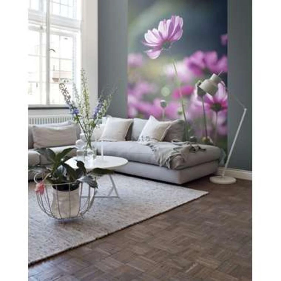 ESTAhome Fotobehang - Veldbloemen - Roze - 186 Cm X 279 M - Afbeelding 4