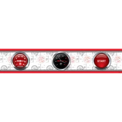 Disney Zelfklevende Behangrand - Cars - Rood En Wit - 14 X 500 Cm