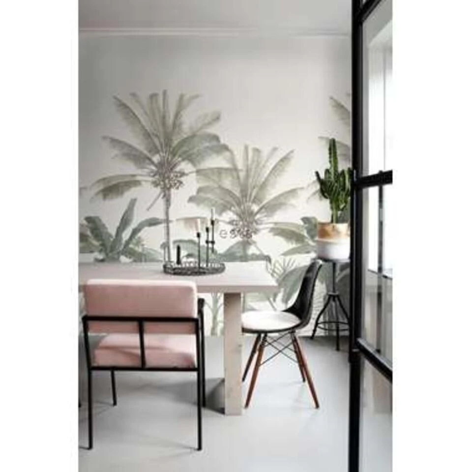 ESTAhome Fotobehang - Palmbomen - Beige, Groen - 2 X 2.79 M - Afbeelding 4