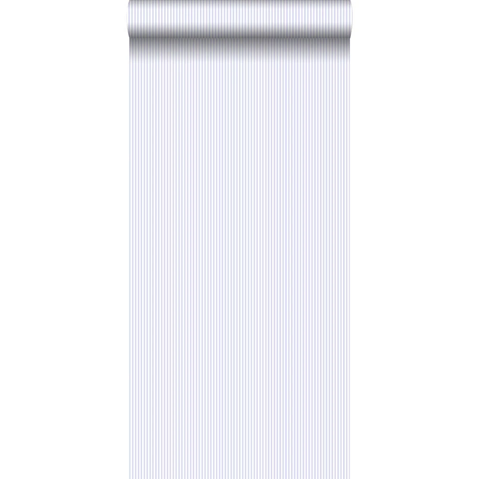 ESTAhome Behang - Fijne Strepen - Zacht Blauw - 53 Cm X 10,05 M