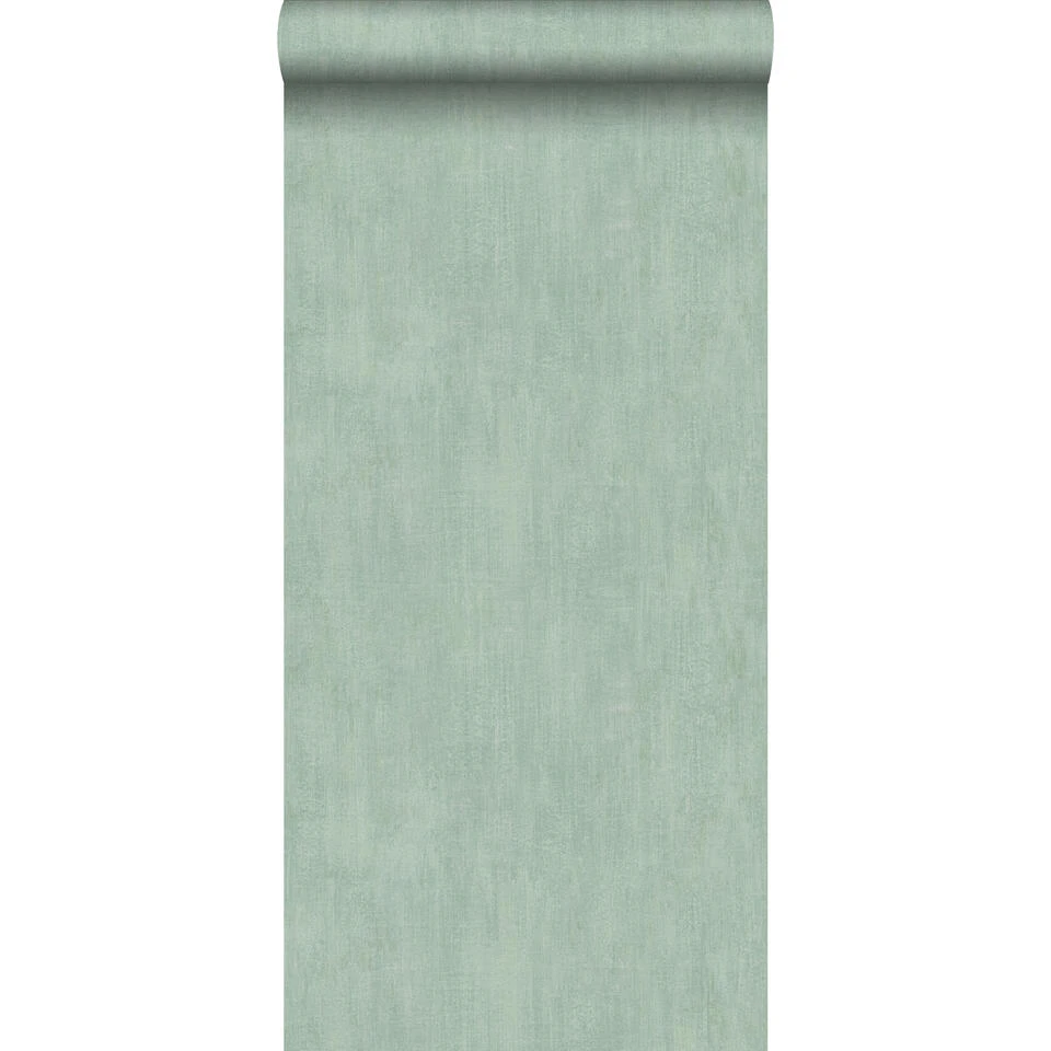ESTAhome Behang - Geschilderd Effect - Celadon Groen - 0.53 X 10.05 M
