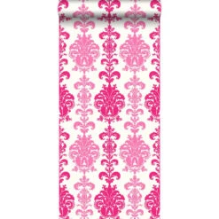 ESTAhome Behang - Barokprint - Roze - 53 Cm X 10,05 M