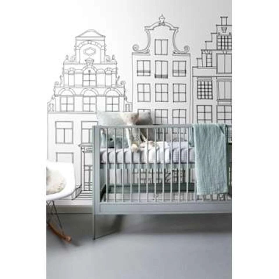 ESTAhome Fotobehang - Amsterdamse Grachtenhuisjes - 1.395 X 2.79 M - Afbeelding 4