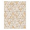 Dutch Wallcoverings - Hexagone Driehoek Beige/geel - 0,53x10,05m