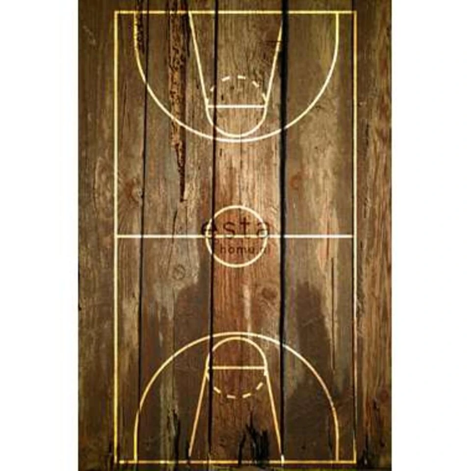 ESTAhome Fotobehang - Basketbalveld - Bruin - 186 Cm X 2.79 M - Afbeelding 2