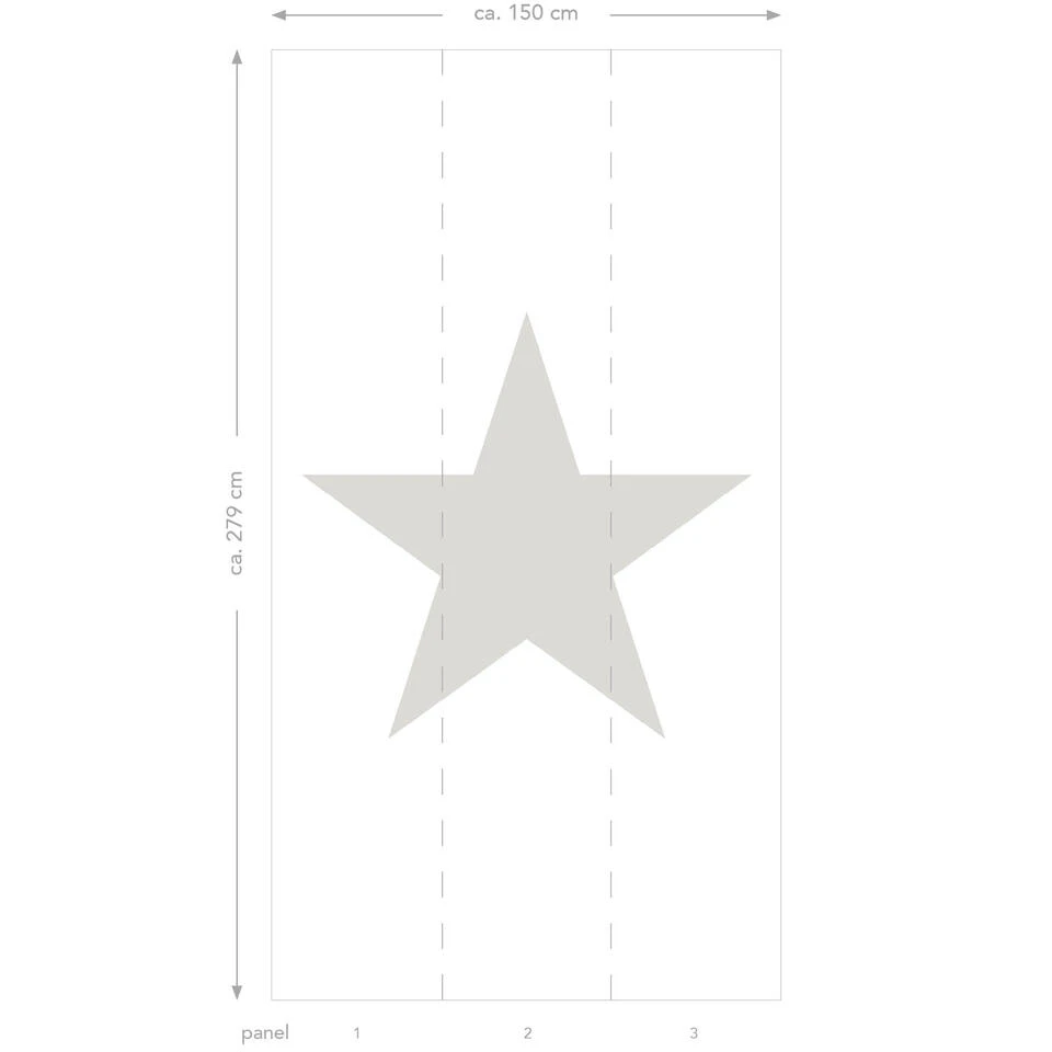Origin Fotobehang - Sterren - Warm Grijs - 1.5 X 2.79 M - Afbeelding 4