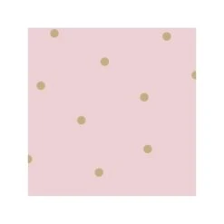 Dutch Wallcoverings - Make Believe Dotty Roze/goud - 0,53x10,05m