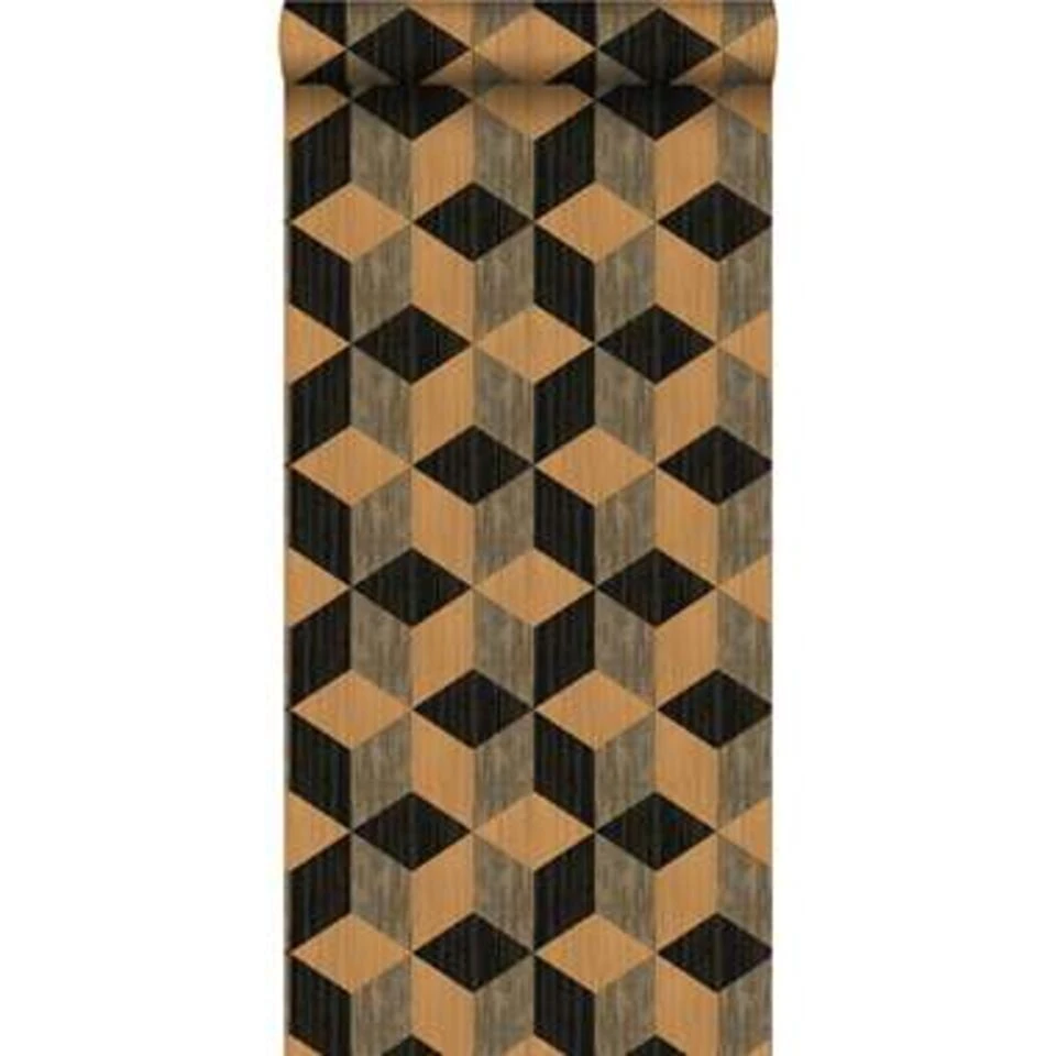 Origin Behang XXL - Grasweefsel Motief - Bruin - 46.5 Cm X 8.37 M - Afbeelding 2