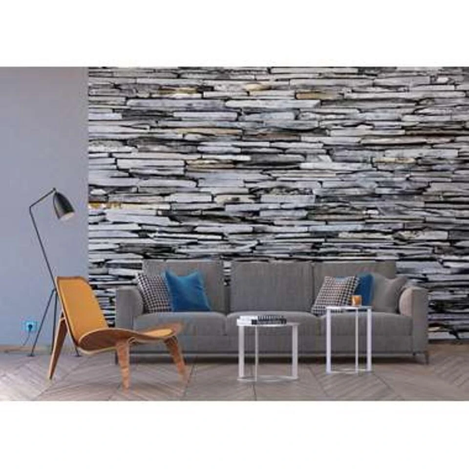 Sanders & Sanders Fotowand - Zeezicht - Grijs - 360 X 254 Cm - Afbeelding 4