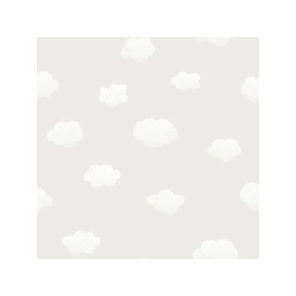 Dutch Wallcoverings - Over The Rainbow- Cloudy Sky Grey - 0,53x10,05m - Afbeelding 2