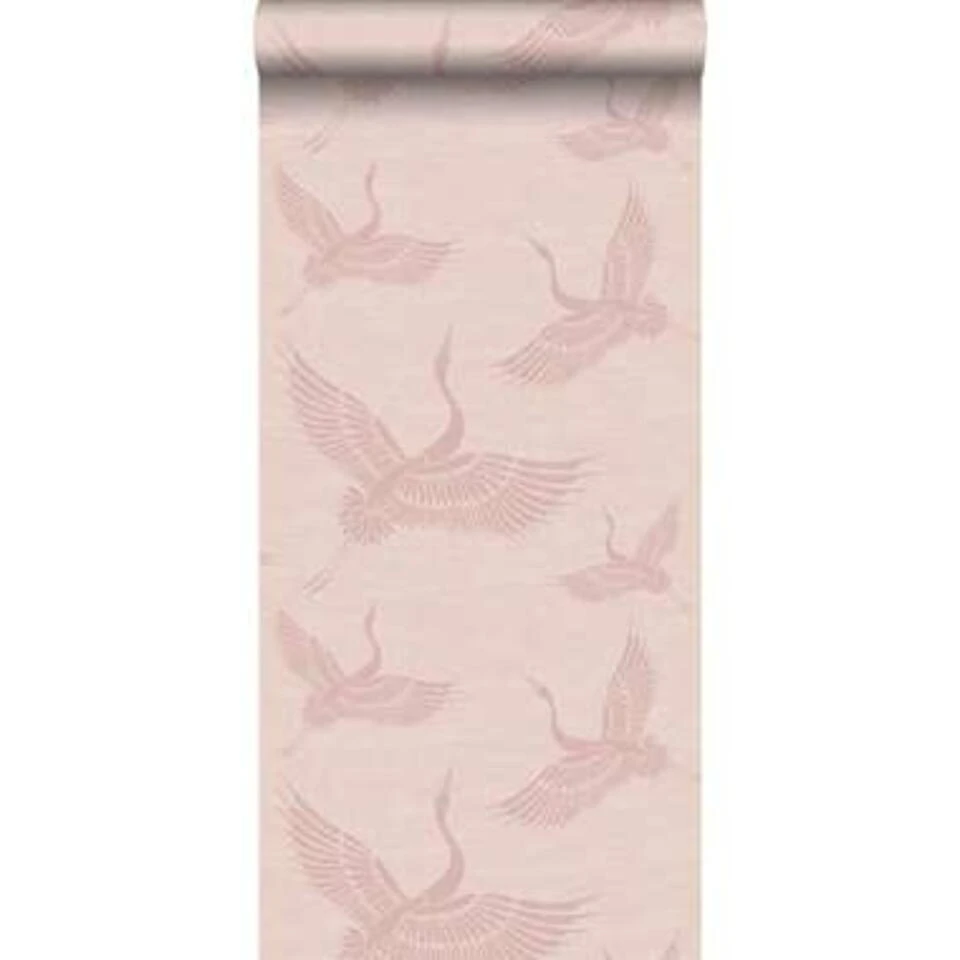 Origin Behang - Kraanvogels - Oudroze - 0.53 X 10.05 M - Afbeelding 2