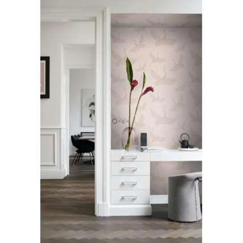 Origin Behang - Kraanvogels - Oudroze - 0.53 X 10.05 M - Afbeelding 3