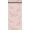 Origin Behang - Kraanvogels - Oudroze - 0.53 X 10.05 M
